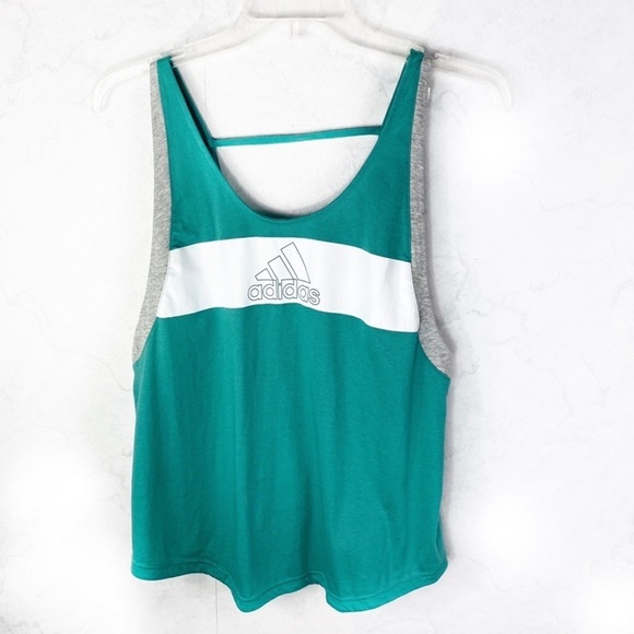 [Adidas] Essentials Retro Logo Tank - Picture 1 of 4